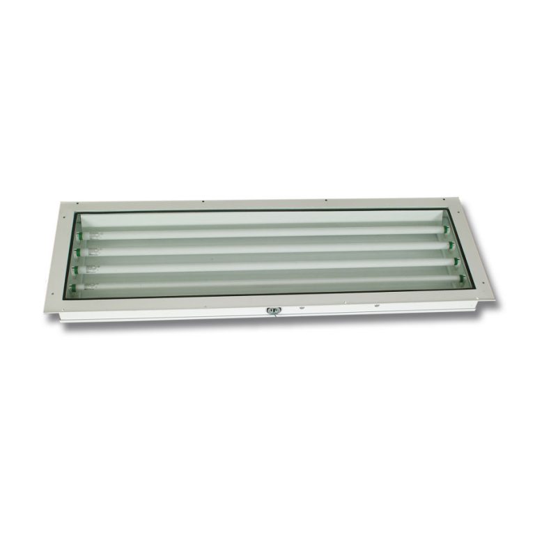 400 Panel Mount Rear Access Paint Booth Fluorescent Light Fixture