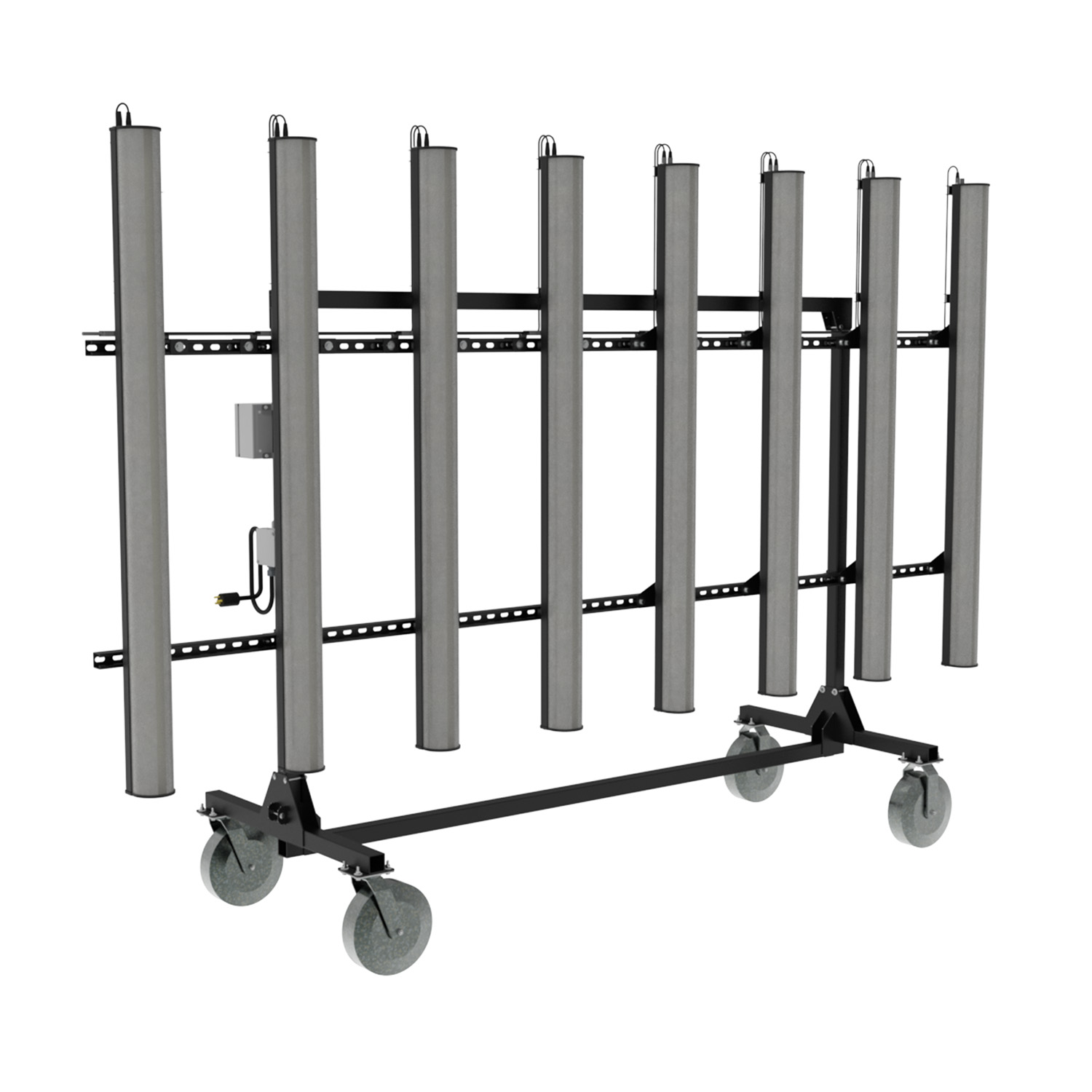 INSPECTION LIGHT CART Mobile carts for mounting and positioning inspection lighting INSPECTION LIGHT CART Mobile carts for mounting and positioning inspection lighting